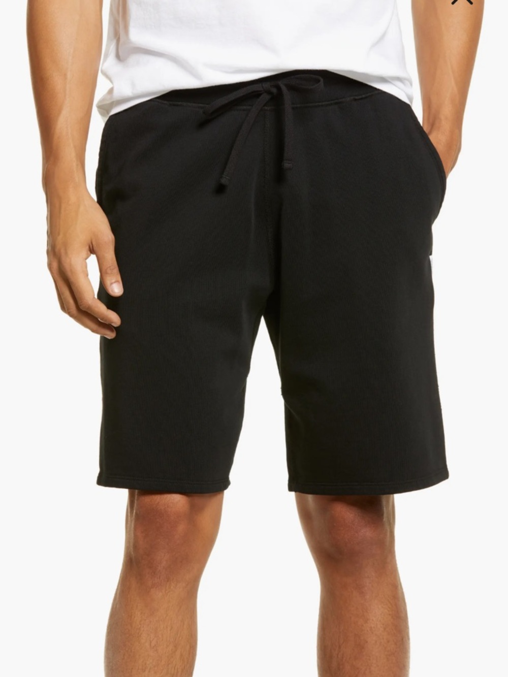 Reigning Champ Black Knit Drawstring Athletic Shorts